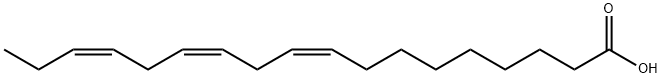 α-リノレン酸 化学構造式
