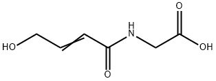 Glycine, N-(4-hydroxy-1-oxo-2-butenyl)- (9CI) Structure