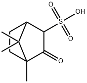 4,7,7-trimethyl-3-oxobicyclo[2.2.1]heptane-2-sulphonic acid Structure
