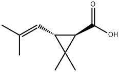 TRANS-(+)-CHRYSANTHEMIC ACID Structure