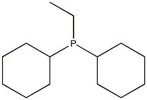 エチルジシクロヘキシルホスフィン 化学構造式