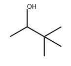 3,3-ジメチル-2-ブタノール 化学構造式