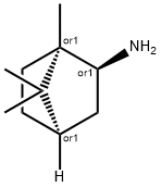 rel-(1S*,4S*)-1,7,7-トリメチルビシクロ[2.2.1]ヘプタン-2β*-アミン 化学構造式