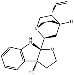 8a-(5-vinyl-1-azabicyclo[2.2.2]oct-2-yl)-2,3,8,8a-tetrahydro-3aH-furo[2,3-b]indol-3a-ol Structure
