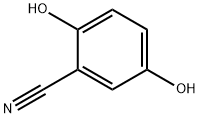 2,5-ジヒドロキシベンゾニトリル 化学構造式