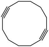 1,7-シクロドデカジイン 化学構造式
