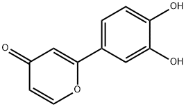 4H-Pyran-4-one, 2-(3,4-dihydroxyphenyl)- (9CI) 结构式