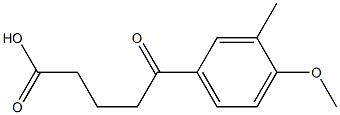5-(4-METHOXY-3-METHYLPHENYL)-5-OXOVALERIC ACID Structure