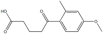 5-(4-METHOXY-2-METHYLPHENYL)-5-OXOVALERIC ACID Structure