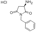 (R)-3-AMINO-1-BENZYLPYRROLIDINE-2,5-DIONE HYDROCHLORIDE Structure
