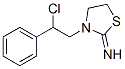 2-亚氨基-3-[(2-氯-2-苯基)乙基]噻唑烷 结构式