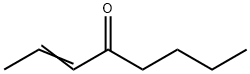2-オクテン-4-オン 化学構造式