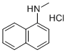 N-甲基-1-萘胺盐酸盐,4643-36-1,结构式