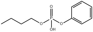 Phosphoric acid, monobutyl monophenyl ester Struktur