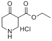4-オキソ-3-ピペリジンカルボン酸エチル塩酸塩 化学構造式