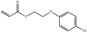 4-CHLOROPHENOXYETHYL ACRYLATE Structure