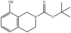 TERT-BUTYL 8-HYDROXY-3,4-DIHYDROISOQUINOLINE-2(1H)-CARBOXYLATE Struktur