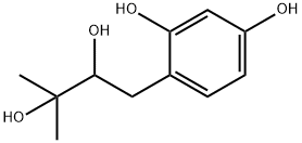 1,3-Benzenediol, 4-(2,3-dihydroxy-3-methylbutyl)- (9CI) Struktur
