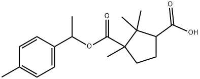 1-[1-(p-tolyl)ethyl] hydrogen camphorate  Structure