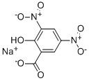 2-ヒドロキシ-3,5-ジニトロ安息香酸ナトリウム 化学構造式