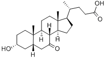 3ALPHA-HYDROXY-7-OXO-5BETA-CHOLANIC ACID Structure
