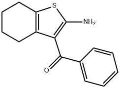 (2-AMINO-4,5,6,7-TETRAHYDRO-BENZO[B]THIOPHEN-3-YL)-PHENYL-METHANONE Structure