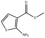 Methyl 2-aminothiophene-3-carboxylate Struktur