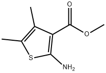 2-AMINO-4,5-DIMETHYL-THIOPHENE-3-CARBOXYLIC ACID METHYL ESTER Struktur