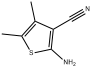 2-氨基-3-腈基-4,5-二甲基噻吩, 4651-94-9, 结构式