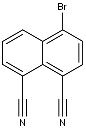 4-溴萘-1,8-二甲腈 结构式