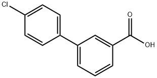 4'-氯联苯-3-羧酸 结构式