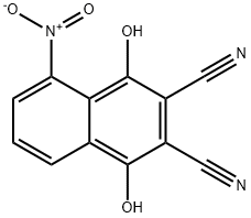 2,3-DICYANO-1,4-DIHYDROXY-5-NITRONAPHTHALENE Struktur