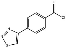 4-(1,2,3-THIADIAZOL-4-YL)BENZOYL CHLORIDE Structure