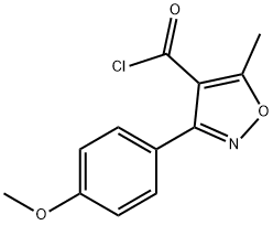 3-(4-METHOXYPHENYL)-5-METHYL-4-ISOXAZOLECARBONYL CHLORIDE Structure