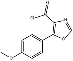 5-(4-甲氧基苯)-1,3-恶唑-4-羰酰氯,465514-15-2,结构式