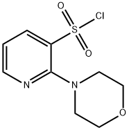 2-(モルホリン-4-イル)ピリジン-3-スルホニルクロリド 化学構造式
