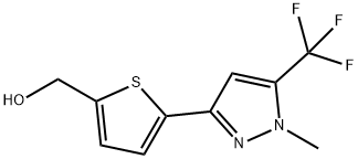 [5-[1-METHYL-5-(TRIFLUOROMETHYL)-1H-PYRAZOL-3-YL]-2-THIENYL]METHANOL Structure