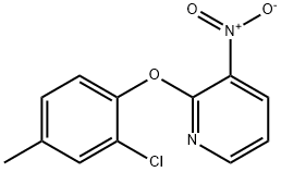 2-(4-CHLORO-2-METHYLPHENOXY)-3-NITROPYRIDINE Struktur