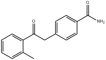4-[2-(2-METHYLPHENYL)-2-OXOETHYL]BENZAMIDE Struktur