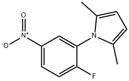 1-(2-FLUORO-5-NITROPHENYL)-2,5-DIMETHYL-1H-PYRROLE Structure