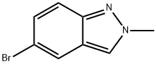 5-ブロモ-2-メチル-2H-インダゾール 化学構造式