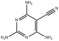 5-Pyrimidinecarbonitrile,  2,4,6-triamino- Struktur