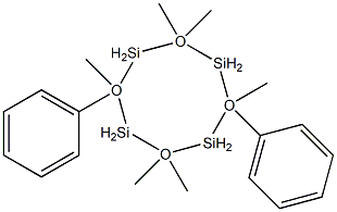 2,6-diphenylhexamethylcyclotetrasiloxane Structure