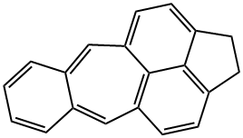 1,2-Dihydrocyclopenta[cd]pleiadene Struktur