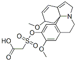 [[(2,6,8,9-Tetrahydro-2,11-dimethoxy-1H-indolo[7a,1-a]isoquinolin-12-yl)oxy]sulfonyl]acetic acid Struktur