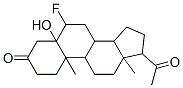 17-acetyl-6-fluoro-5-hydroxy-10,13-dimethyl-2,4,6,7,8,9,11,12,14,15,16 ,17-dodecahydro-1H-cyclopenta[a]phenanthren-3-one Structure