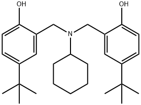 2-[[cyclohexyl-[(2-hydroxy-5-tert-butyl-phenyl)methyl]amino]methyl]-4- tert-butyl-phenol Structure