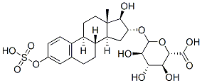 estriol 3-sulfate 16-glucuronide Struktur