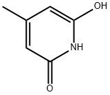 6-hydroxy-4-methyl-2-pyridone Struktur