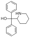 α,α-ジフェニル-2-ピペリジンメタノール 化学構造式
